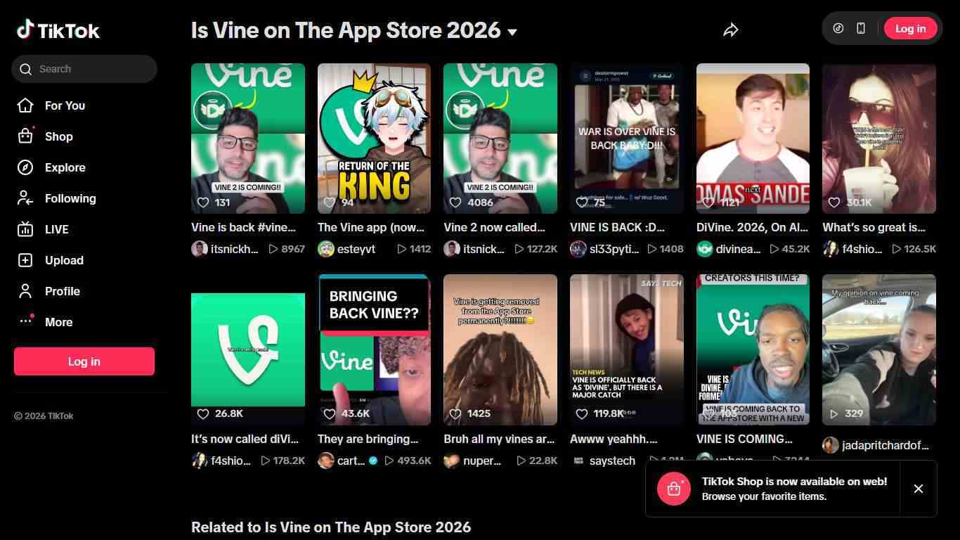 Is Vine on The App Store 2026 | TikTok