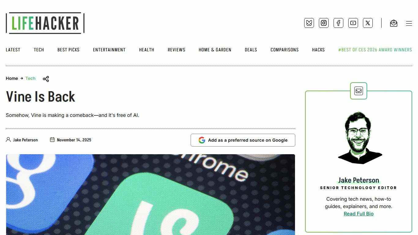 Vine Is Back | Lifehacker